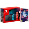NINTENDO SWITCH CONSOLE WITH NEON CONTROLLERS, BOXED JUST DANCE 2023 GAME WITH DOWNLOAD CODE, SPANISH VERSION - The Shop Gamer