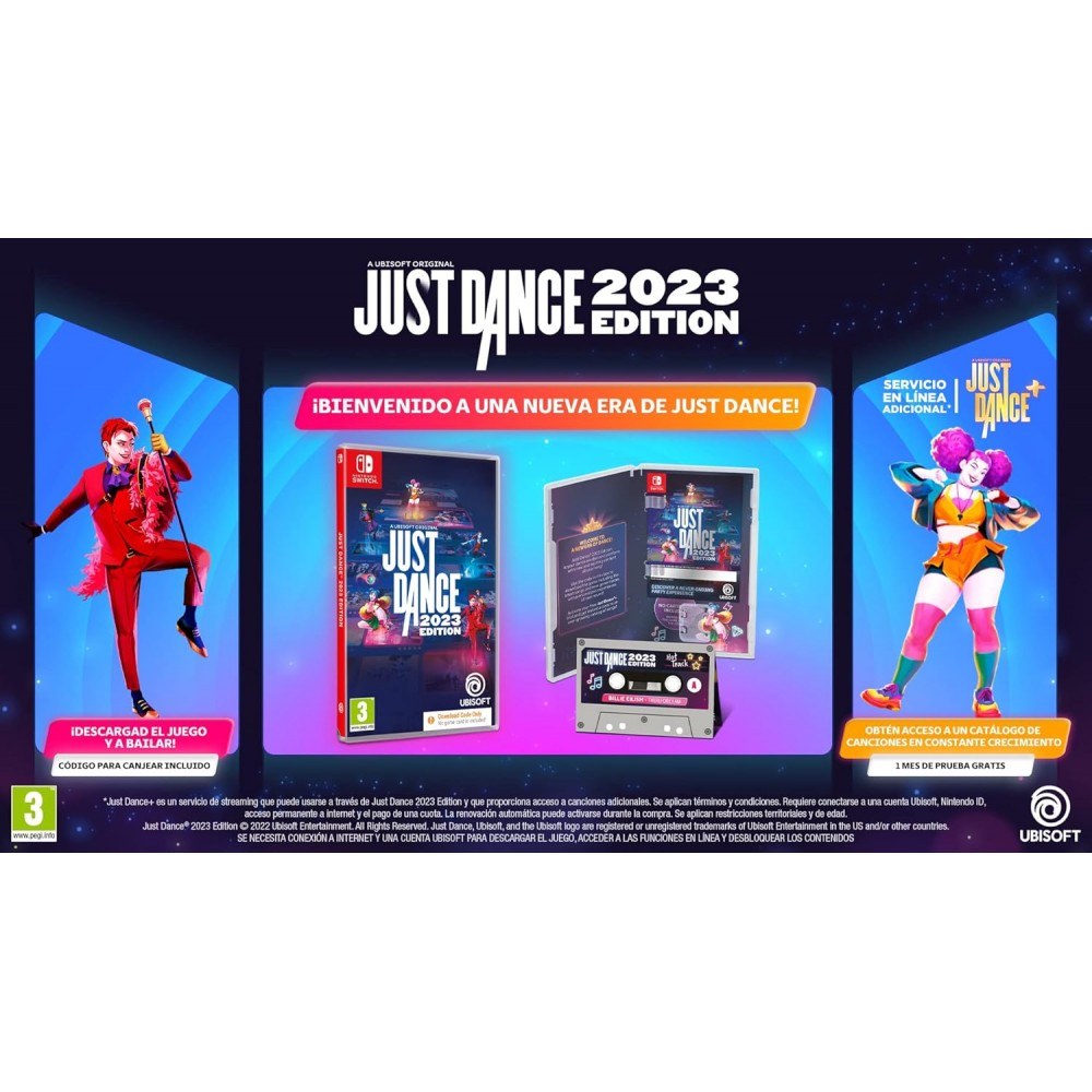 JUST DANCE 2023 EDITION SWITCH CÓDIGO DE DESCARGA DIGITAL EN CAJA FÍSICA VERSIÓN ESPAÑOLA GARANTÍA EUROPEA
