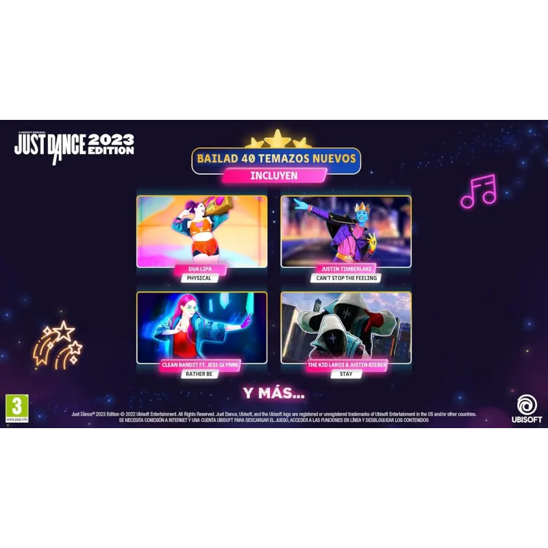 JUST DANCE 2023 EDITION SWITCH DIGITAL DOWNLOAD CODE IN PHYSICAL BOX, SPANISH VERSION, EUROPEAN WARRANTY - The Shop Gamer