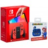 CONSOLA NINTENDO SWITCH MODELO OLED ELIGE TU COLOR + AURICULARES INALÁMBRICOS SUPER MARIO CON ESTUCHE CARGA COLOR AZUL OFICIALES