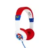 CUFFIE PER BAMBINI CON CAVO SUPER MARIO, VOLUME LIMITATO, BIANCHE E ROSSE - The Shop Gamer