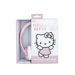 AUSCULTADORES INFANTIS COM FIO HELLO KITTY, VOLUME LIMITADO, ROSA E DOURADO - The Shop Gamer