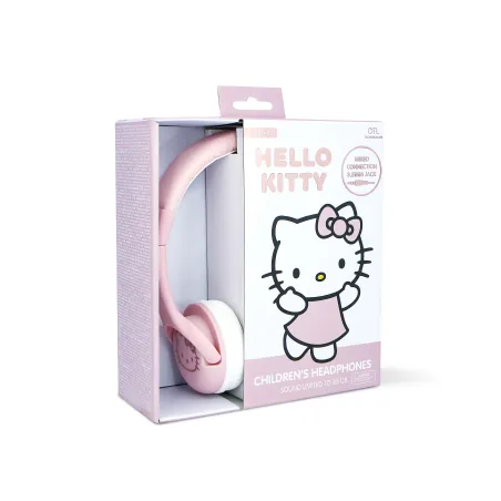 HELLO KITTY CHILDREN'S WIRED HEADPHONES, VOLUME-LIMITED, PINK AND GOLD - The Shop Gamer