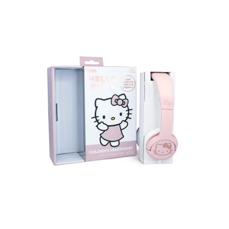 AUSCULTADORES INFANTIS COM FIO HELLO KITTY, VOLUME LIMITADO, ROSA E DOURADO - The Shop Gamer