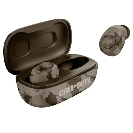 ÉCOUTEURS INTRA-AURICULAIRES SANS FIL CALL OF DUTY, CAMOUFLAGE DÉSERT, AVEC BOÎTIER DE CHARGE - The Shop Gamer