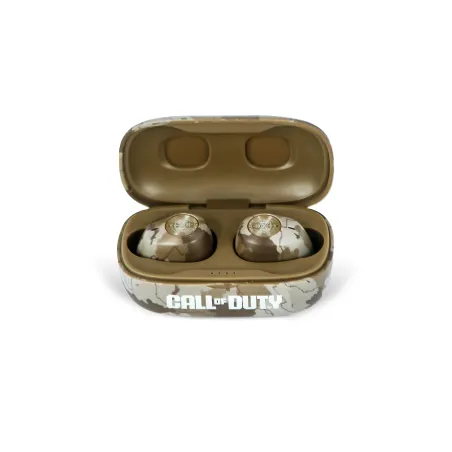 ÉCOUTEURS INTRA-AURICULAIRES SANS FIL CALL OF DUTY, CAMOUFLAGE DÉSERT, AVEC BOÎTIER DE CHARGE - The Shop Gamer