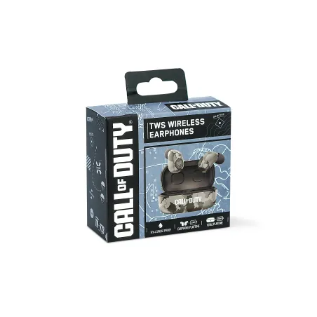 ÉCOUTEURS INTRA-AURICULAIRES SANS FIL CALL OF DUTY, CAMOUFLAGE DÉSERT, AVEC BOÎTIER DE CHARGE - The Shop Gamer
