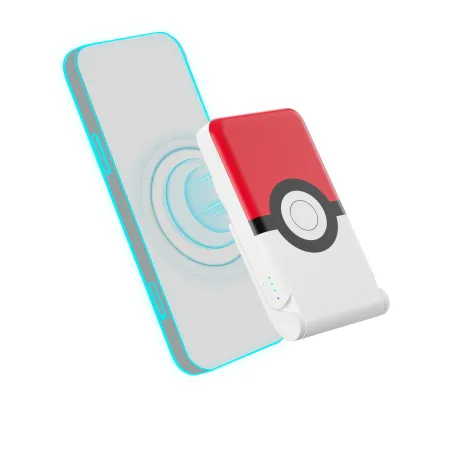 Batteria portatile universale magnetica da 5000 mAh senza cavi, modello POKÉBALL, MAGSAFE POWER BANK - The Shop Gamer