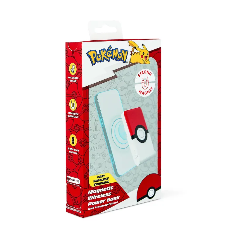 Batteria portatile universale magnetica da 5000 mAh senza cavi, modello POKÉBALL, MAGSAFE POWER BANK - The Shop Gamer