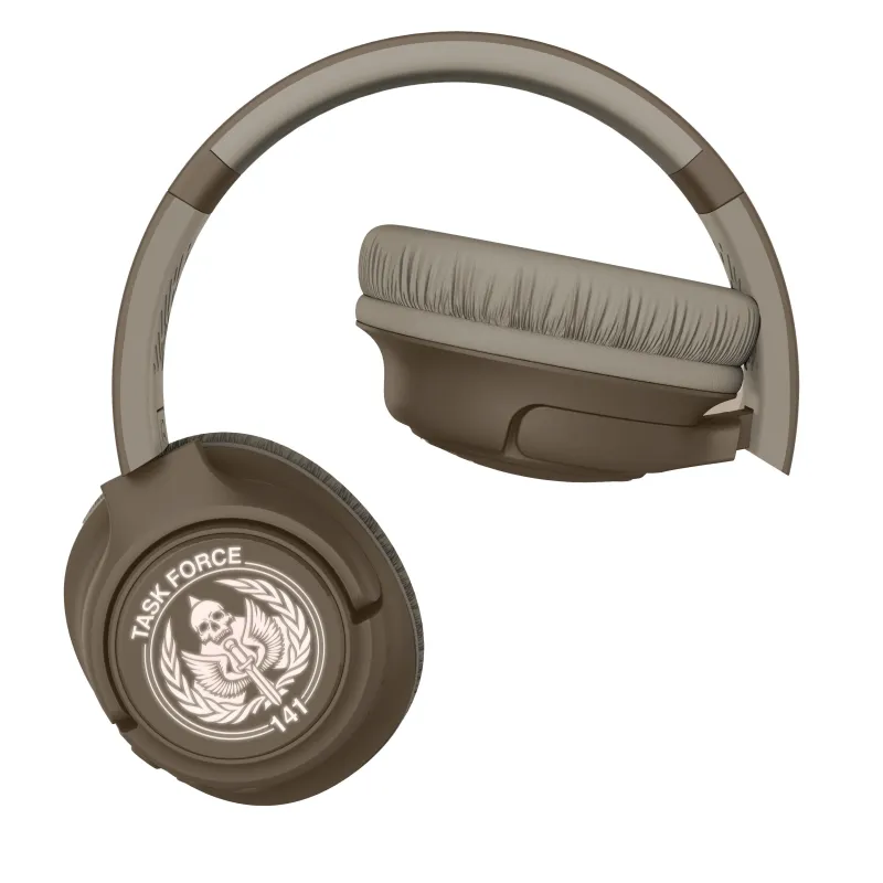 CUFFIE WIRELESS PIEGHEVOLI CON LUCE LED CALL OF DUTY TASK FORCE 141, COLORE MIMETICO - The Shop Gamer