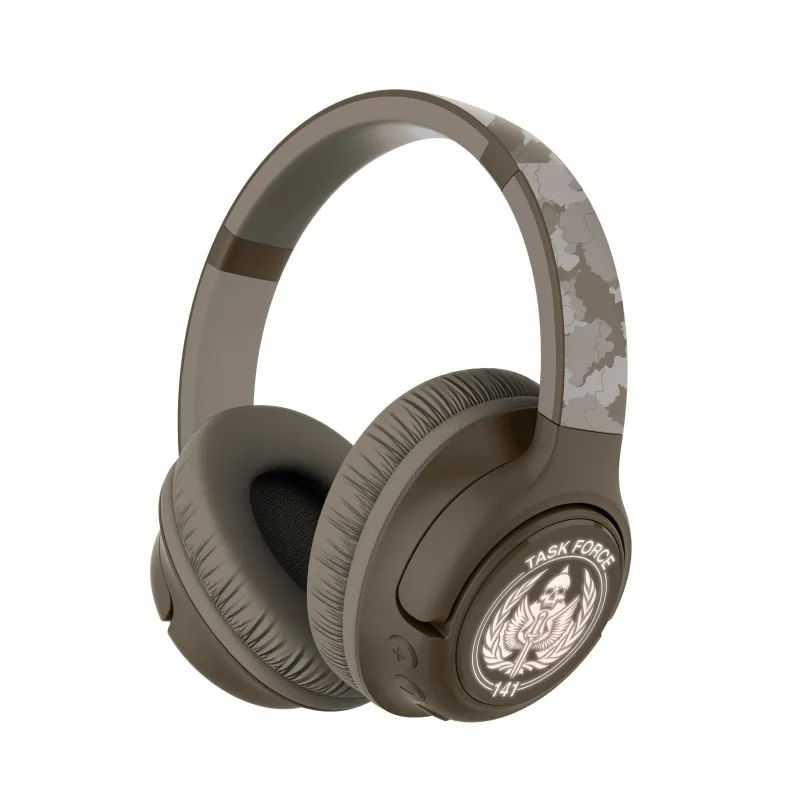 CUFFIE WIRELESS PIEGHEVOLI CON LUCE LED CALL OF DUTY TASK FORCE 141, COLORE MIMETICO - The Shop Gamer