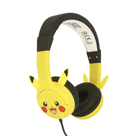 BEDRADE KINDERHOOFDTELEFOON PIKACHU MET VOLUMEBEGRENZING - The Shop Gamer