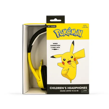 BEDRADE KINDERHOOFDTELEFOON PIKACHU MET VOLUMEBEGRENZING - The Shop Gamer