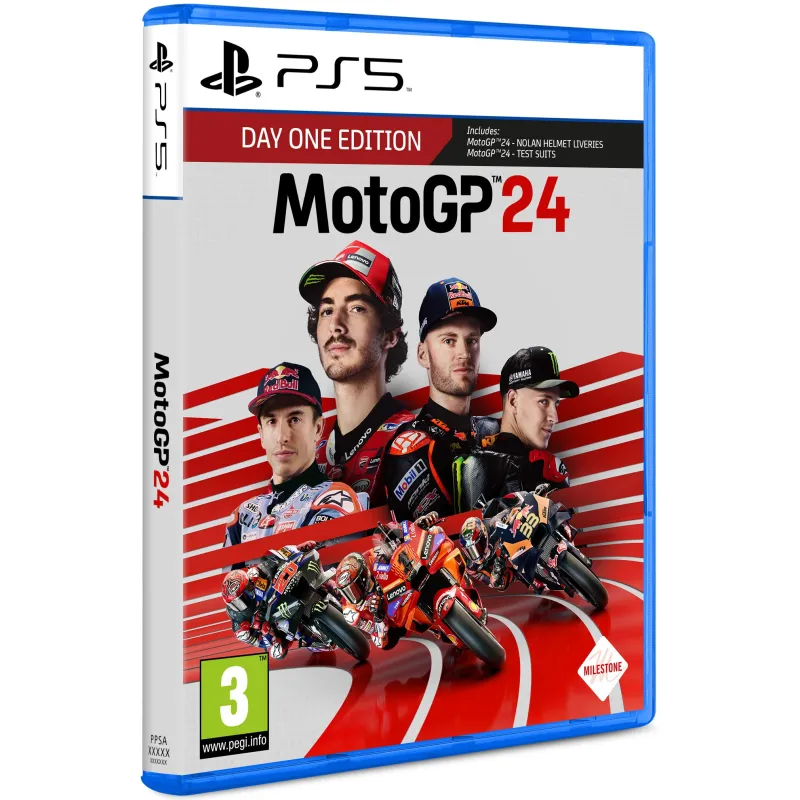MOTOGP24 DAY ONE EDITION CHOISISSEZ VOTRE VERSION PS5 PS4 SWITCH XBOX SERIES X JEU PHYSIQUE PLAYSTATION 5, VERSION ESPAGNOLE - T