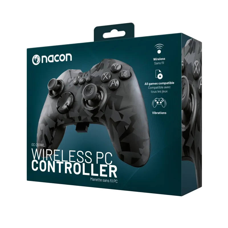 KABELLOSER NACON GC-200 CONTROLLER FÜR PC, SCHWARZ ODER URBAN-DESIGN MIT RGB-BELEUCHTUNG, EUROPÄISCHE GARANTIE - The Shop Gamer