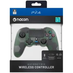 CONTROLLER WIRELESS CON LICENZA UFFICIALE PLAYSTATION NACON ASYMETRIC PER PS4, SCEGLI NERO, MIMETICO VERDE O GRIGIO, GARANZIA - 