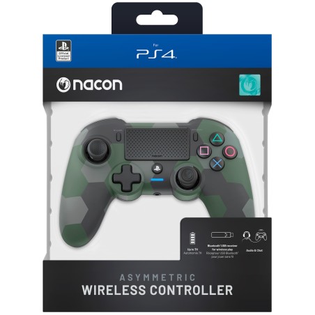 MANDO CON LICENCIA OFICIAL PLAYSTATION INALÁMBRICO NACON ASYMETRIC PARA PS4 ELIGE NEGRO CAMUFLAJE VERDE O GRIS GARANTÍA EUROPEA