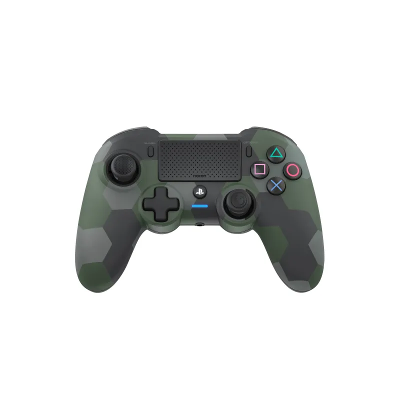 CONTROLLER WIRELESS CON LICENZA UFFICIALE PLAYSTATION NACON ASYMETRIC PER PS4, SCEGLI NERO, MIMETICO VERDE O GRIGIO, GARANZIA - 