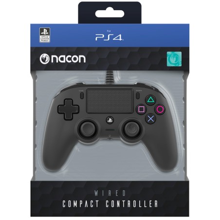 MANDO CON LICENCIA OFICIAL PLAYSTATION CON CABLE NACON COMPACT PARA PS4 ELIGE TU COLOR GARANTÍA EUROPEA