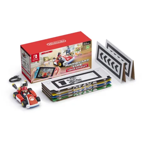 CONSOLE NINTENDO SWITCH OLED BIANCA, SCEGLI TRA MARIOKART O LUIGIKART LIVE HOME CIRCUIT, AUTO E GIOCO SCARICABILE - The Shop Gam