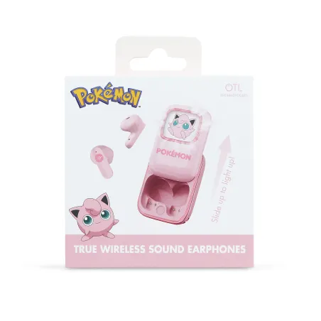 DRAADLOZE POKEMON JIGGLYPUFF-OORTJES MET SCHUIFLAADCASE EN LEDLICHT - The Shop Gamer