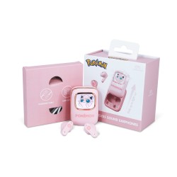 AURICULARES INALÁMBRICOS POKEMON JIGGLY PUFF CON ESTUCHE DE CARGA DESLIZANTE Y LUZ LED