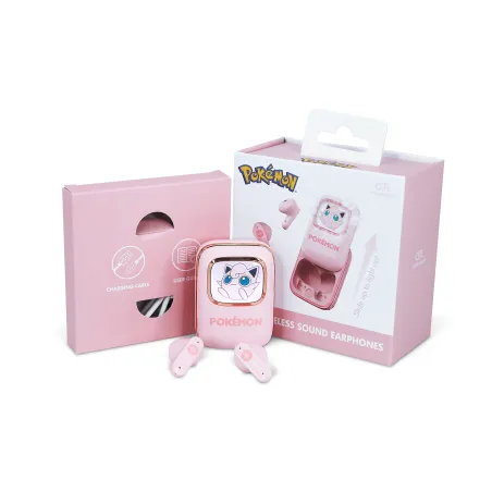 WIRELESS POKEMON JIGGLYPUFF HEADPHONES WITH SLIDING CHARGING CASE AND LED LIGHT - The Shop Gamer