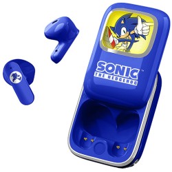 AURICULARES INALÁMBRICOS SONIC THE HEDGEHOG CON ESTUCHE DE CARGA DESLIZANTE Y LUZ LED