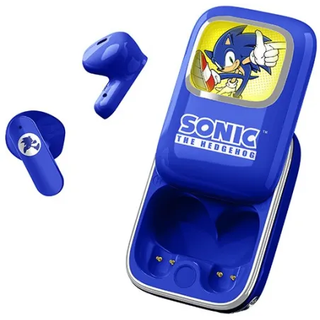 ÉCOUTEURS SANS FIL SONIC THE HEDGEHOG AVEC ÉTUI DE RECHARGE COULISSANT ET LUMIÈRE LED - The Shop Gamer