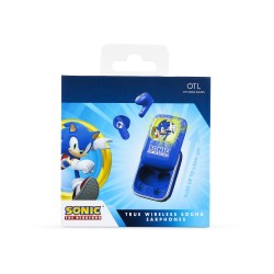 AURICULARES INALÁMBRICOS SONIC THE HEDGEHOG CON ESTUCHE DE CARGA DESLIZANTE Y LUZ LED