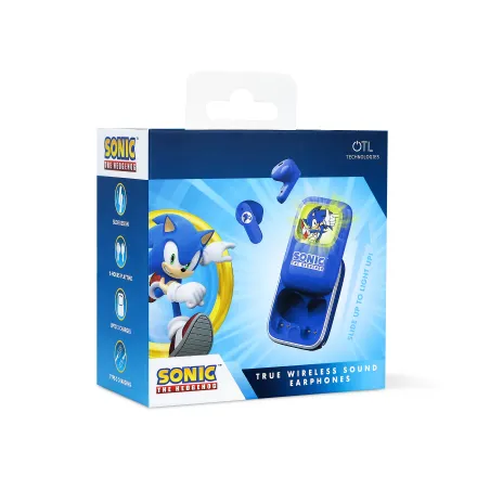 ÉCOUTEURS SANS FIL SONIC THE HEDGEHOG AVEC ÉTUI DE RECHARGE COULISSANT ET LUMIÈRE LED - The Shop Gamer