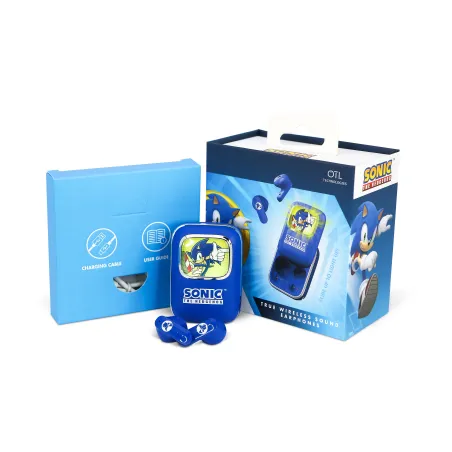 ÉCOUTEURS SANS FIL SONIC THE HEDGEHOG AVEC ÉTUI DE RECHARGE COULISSANT ET LUMIÈRE LED - The Shop Gamer