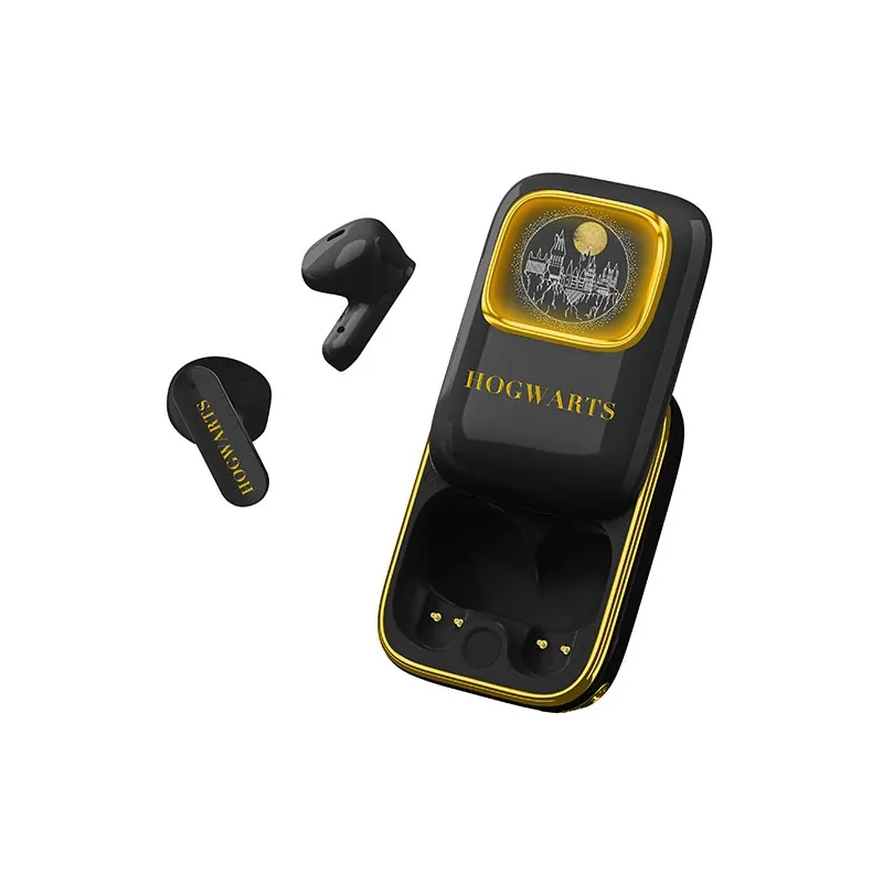 HARRY POTTER HOGWARTS WIRELESS HEADPHONES WITH SLIDING CHARGING CASE AND LED LIGHT - The Shop Gamer