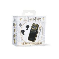 AURICULARES INALÁMBRICOS HARRY POTTER HOGWARTS CON ESTUCHE DE CARGA DESLIZANTE Y LUZ LED