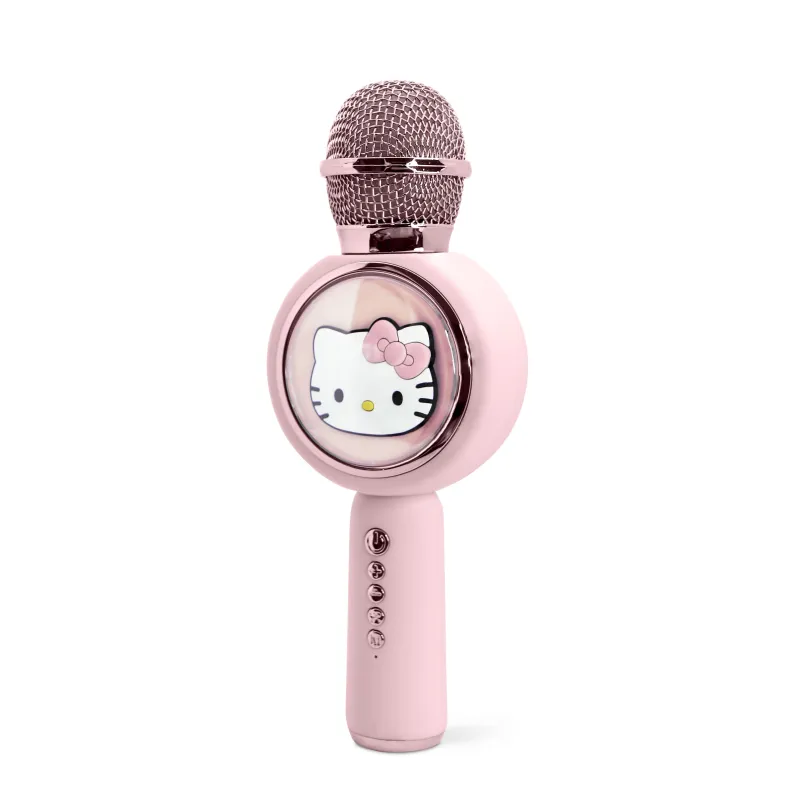 MICROFONO CON ALTOPARLANTE WIRELESS HELLO KITTY CON LUCE LED POPSING - The Shop Gamer