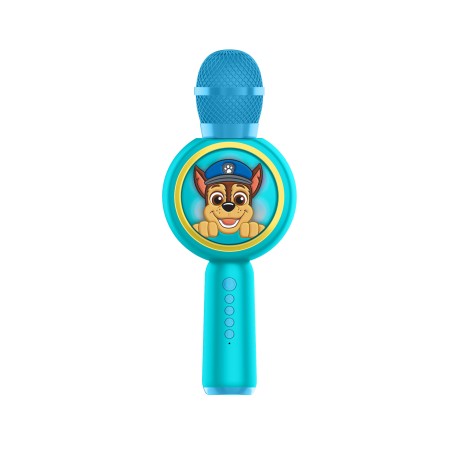 MICRÓFONO KARAOKE CON ALTAVOZ INALÁMBRICO PATRULLA CANINA CHASE PAW PATROL CON LUZ LED POPSING