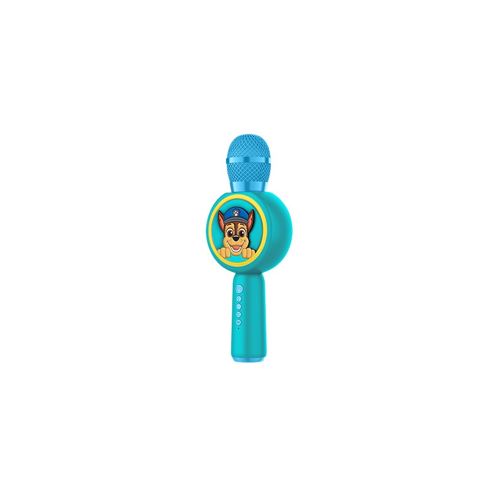 MICRÓFONO KARAOKE CON ALTAVOZ INALÁMBRICO PATRULLA CANINA CHASE PAW PATROL CON LUZ LED POPSING
