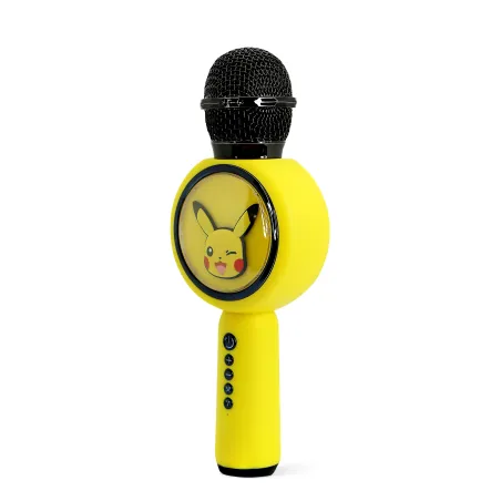 MICROPHONE KARAOKÉ AVEC ENCEINTE SANS FIL POKÉMON PIKACHU, ÉCLAIRAGE LED POPSING - The Shop Gamer