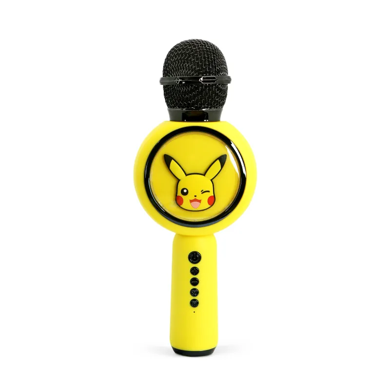 WIRELESS KARAOKE MICROPHONE WITH SPEAKER, LED LIGHT, POKEMON PIKACHU POPSING - The Shop Gamer
