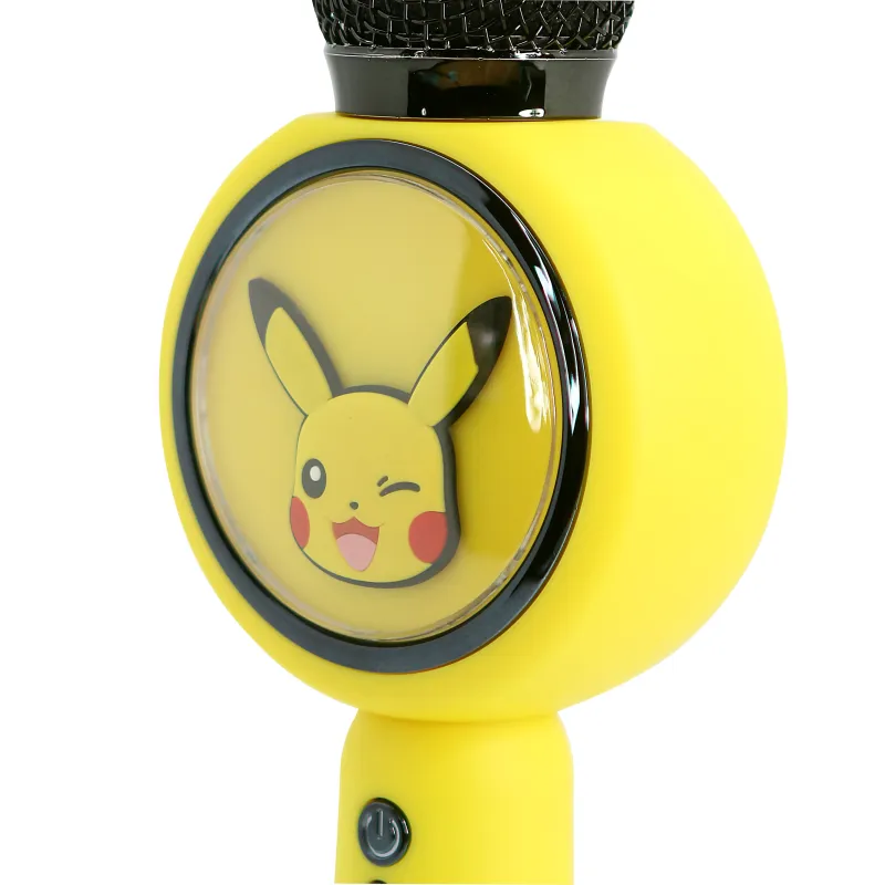 WIRELESS KARAOKE MICROPHONE WITH SPEAKER, LED LIGHT, POKEMON PIKACHU POPSING - The Shop Gamer