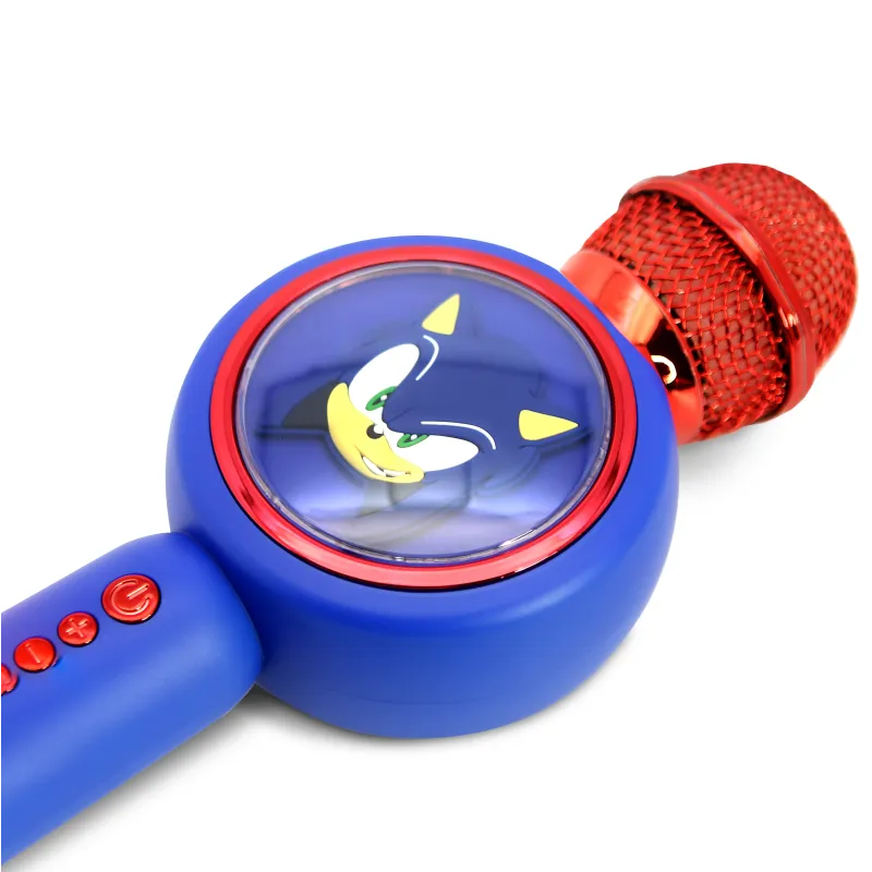 SONIC POPSING WIRELESS KARAOKE MICROPHONE WITH SPEAKER AND LED LIGHT - The Shop Gamer