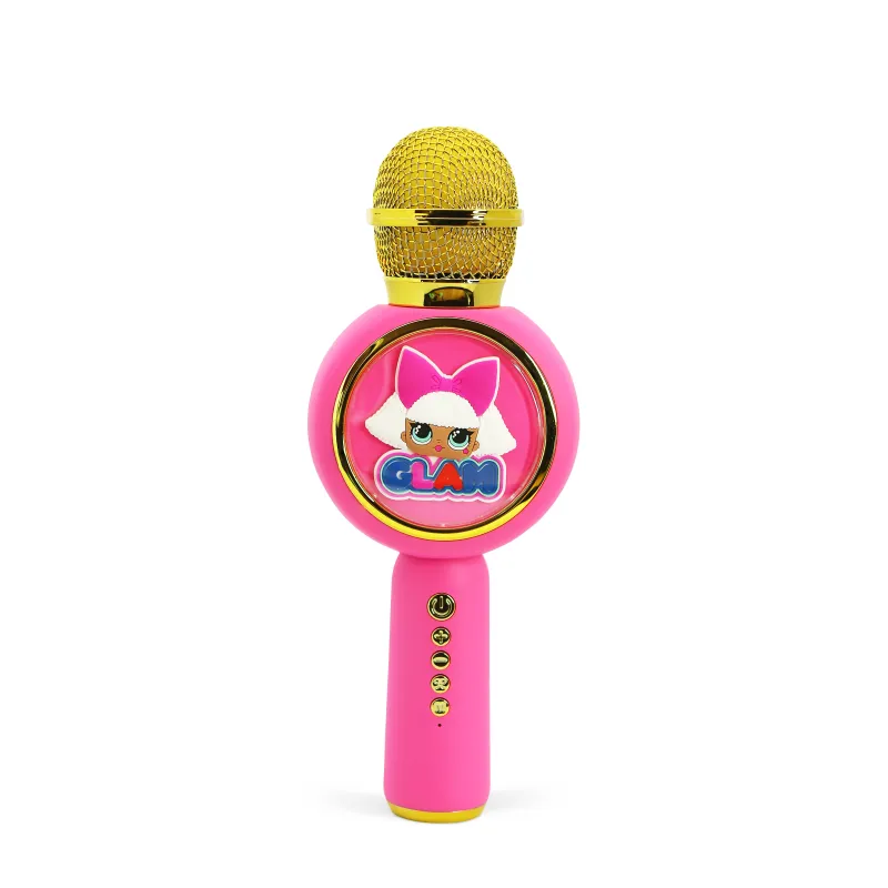 MICROFONE DE KARAOKÊ COM ALTIFALANTE SEM FIOS LOL SURPRISE! GLAM COM LUZ LED POPSING - The Shop Gamer