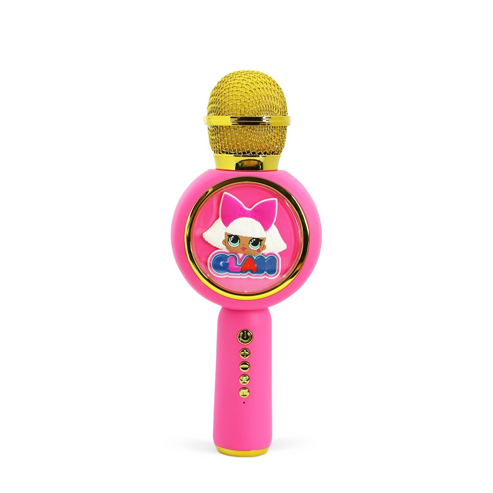 MICRÓFONO KARAOKE CON ALTAVOZ INALÁMBRICO LOL SURPRISE! GLAM CON LUZ LED POPSING