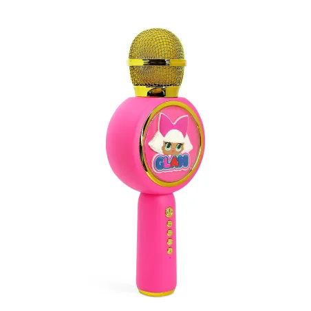 MICROFONE DE KARAOKÊ COM ALTIFALANTE SEM FIOS LOL SURPRISE! GLAM COM LUZ LED POPSING - The Shop Gamer