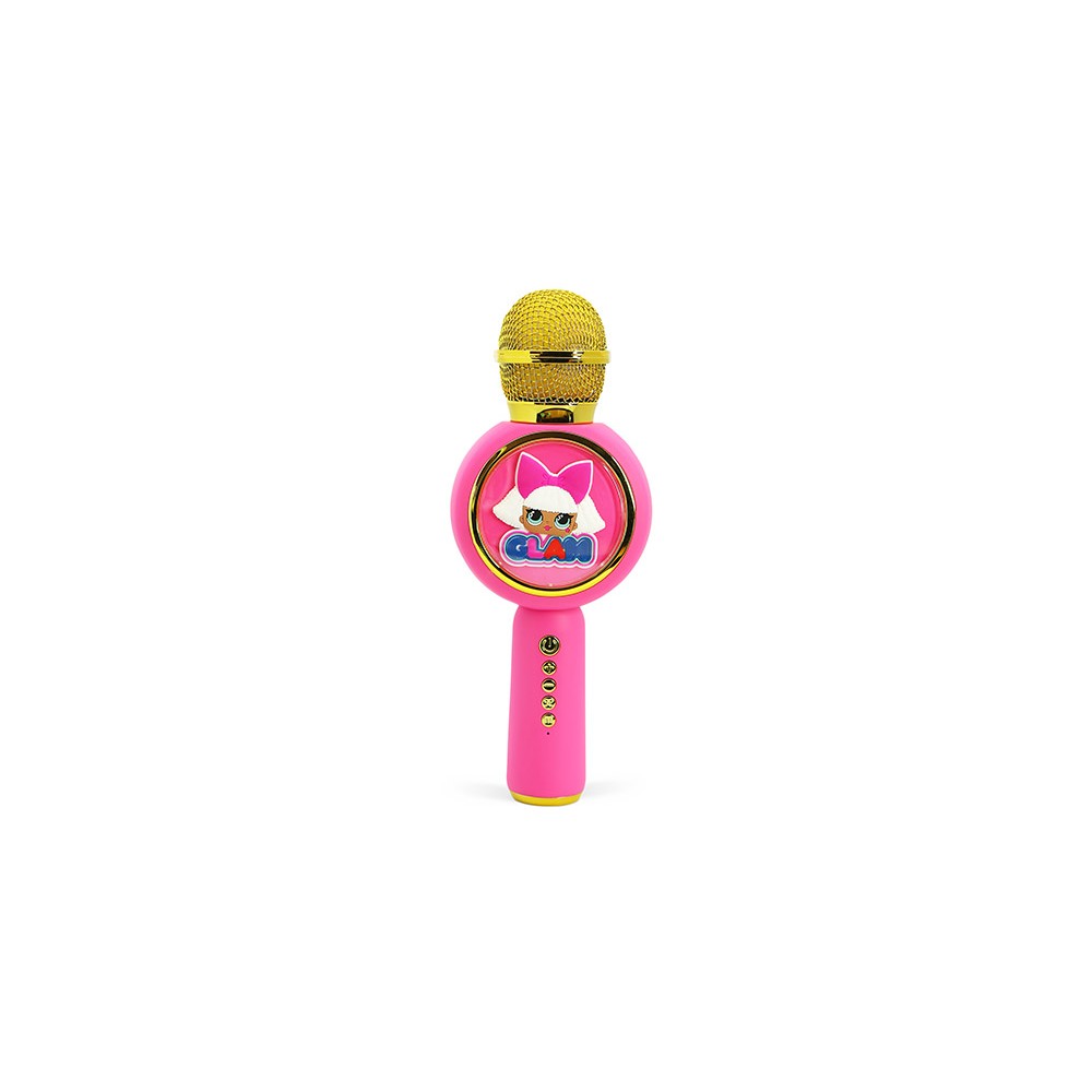 MICRÓFONO KARAOKE CON ALTAVOZ INALÁMBRICO LOL SURPRISE! GLAM CON LUZ LED POPSING