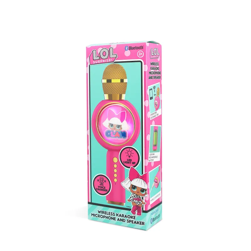 MICRO KARAOKÉ AVEC ENCEINTE SANS FIL LOL SURPRISE! GLAM, AVEC LUMIÈRE LED POPSING - The Shop Gamer
