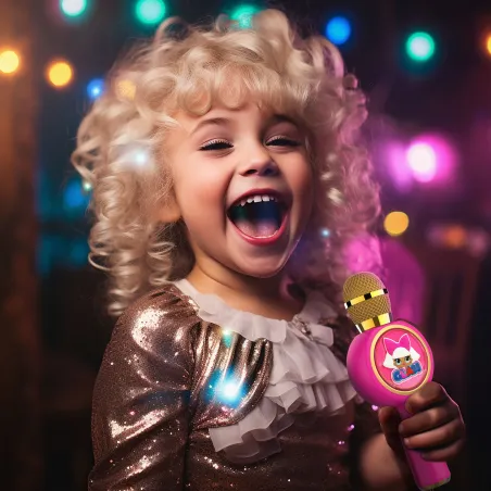 MICROFONO KARAOKE CON ALTOPARLANTE WIRELESS LOL SURPRISE! GLAM CON LUCE LED POPSING - The Shop Gamer