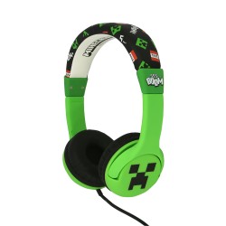 AURICULARES INFANTILES CON CABLE MINECRAFT CREEPER LIMITADOS EN VOLUMEN