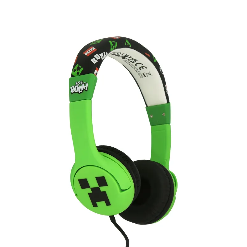 KINDER-KOPFHÖRER MIT KABEL MINECRAFT CREEPER, LAUTSTÄRKEBEGRENZT - The Shop Gamer