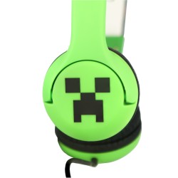 AURICULARES INFANTILES CON CABLE MINECRAFT CREEPER LIMITADOS EN VOLUMEN